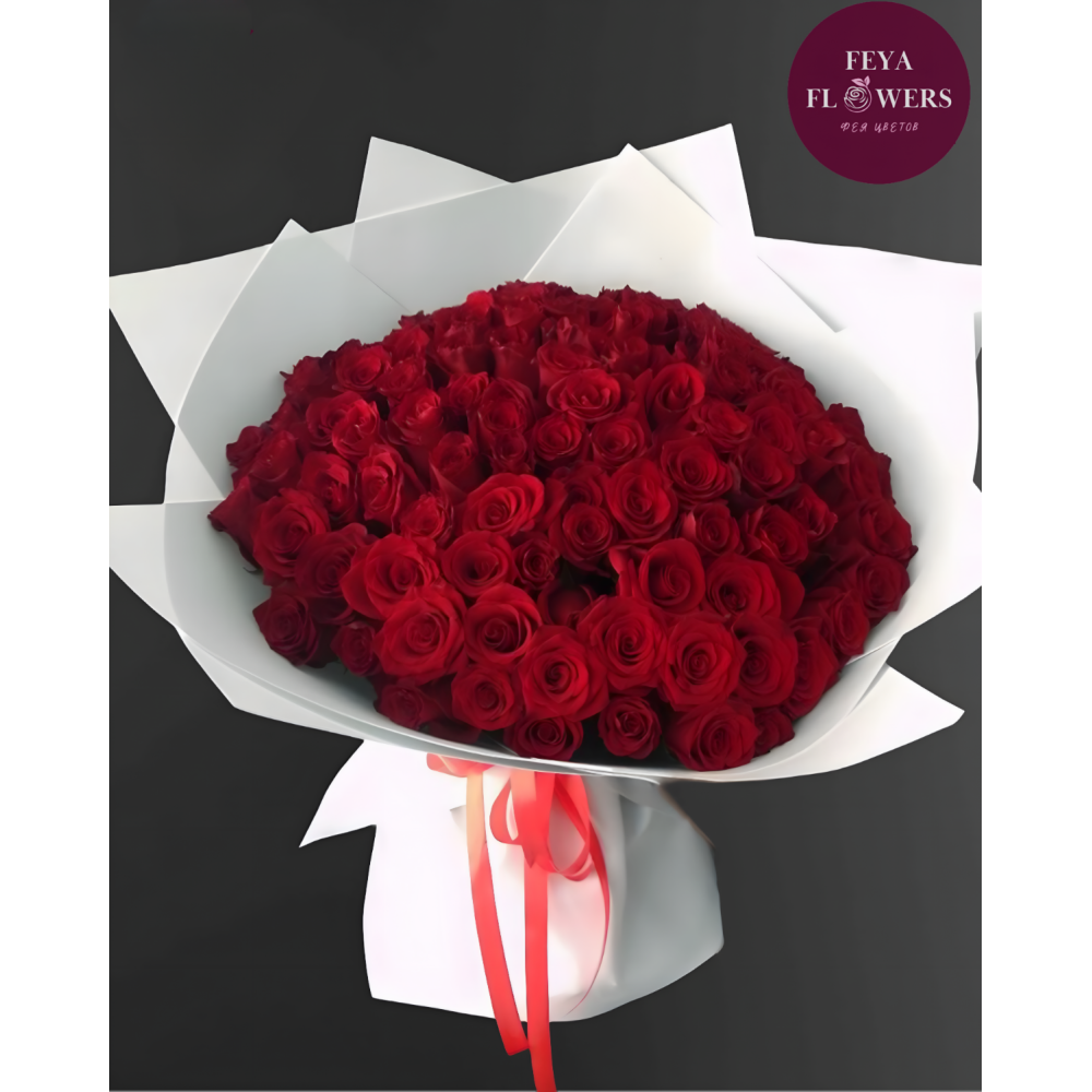 Bouquet of 101 red roses